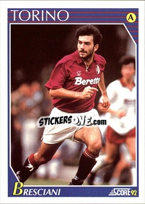 Sticker Giorgio Bresciani - Italian League 1992 - Score