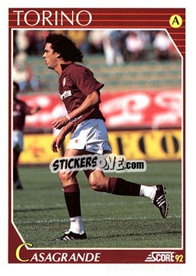 Sticker Walter Junior Casagrande - Italian League 1992 - Score