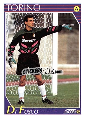 Cromo Raffaele Di Fusco - Italian League 1992 - Score