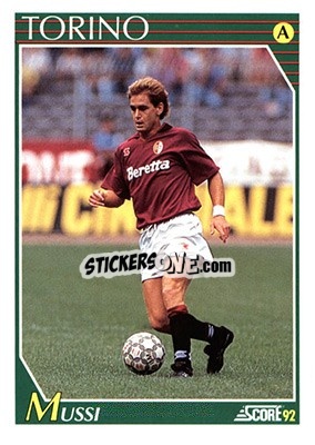 Sticker Roberto Mussi - Italian League 1992 n. 253 - Score