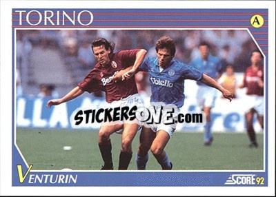 Sticker Giorgio Venturin - Italian League 1992 n. 254 - Score