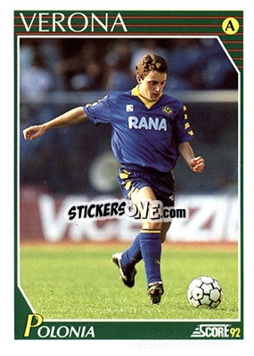 Sticker Cleto Polonia - Italian League 1992 n. 258 - Score