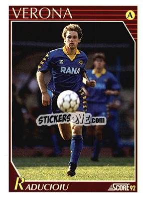 Sticker Florin Valeriu Raducioiu - Italian League 1992 - Score