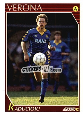 Sticker Florin Valeriu Raducioiu - Italian League 1992 n. 264 - Score