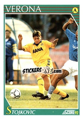 Sticker Dragan Stojkovic - Italian League 1992 n. 265 - Score