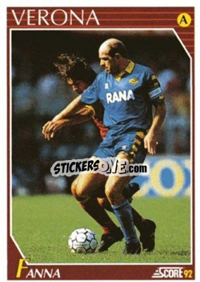 Sticker Pietro Fanna - Italian League 1992 n. 266 - Score