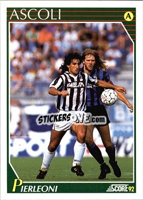 Cromo Angelo Pierleoni - Italian League 1992 n. 7 - Score