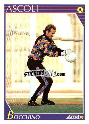 Sticker Roberto Bocchino - Italian League 1992 n. 12 - Score