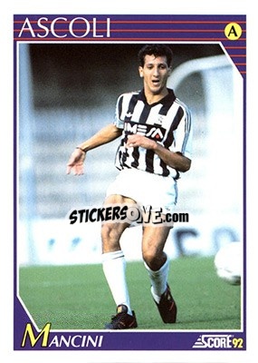 Sticker Osvaldo Mancini - Italian League 1992 n. 13 - Score