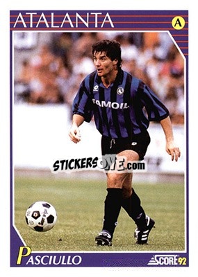 Sticker Luigino Pasciullo - Italian League 1992 - Score