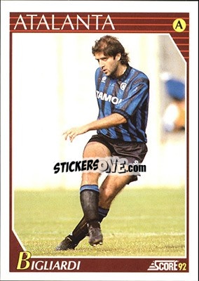 Cromo Tebaldo Bigliardi - Italian League 1992 - Score