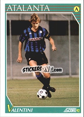 Sticker Mauro Valentini - Italian League 1992 n. 21 - Score