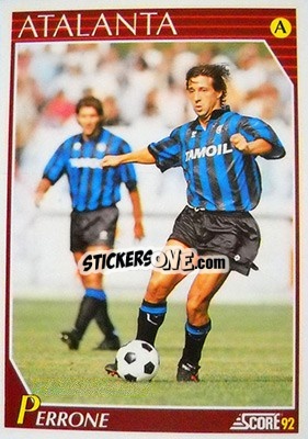 Sticker Carlo Perrone - Italian League 1992 n. 23 - Score