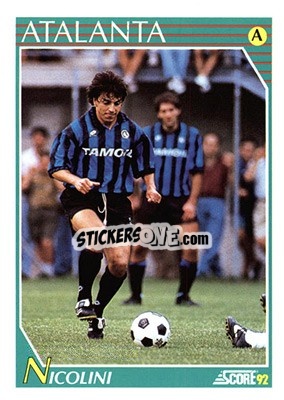Cromo Eligio Nicolini - Italian League 1992 n. 25 - Score