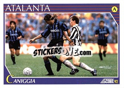 Sticker Claudio Paul Caniggia - Italian League 1992 n. 26 - Score