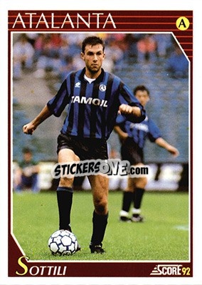 Cromo Stefano Sottili - Italian League 1992 - Score