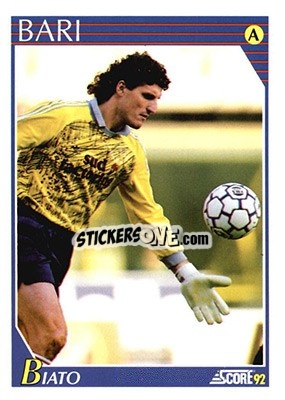 Sticker Enzo Maurizio Biato - Italian League 1992 n. 31 - Score