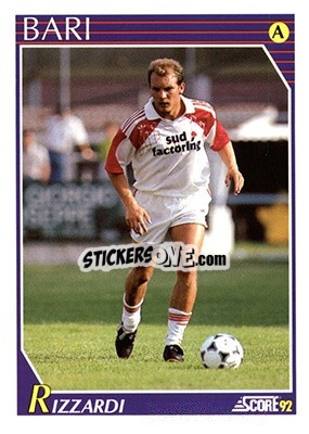 Sticker Ivan Rizzardi - Italian League 1992 n. 33 - Score