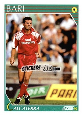 Sticker Fabio Calcaterra - Italian League 1992 - Score