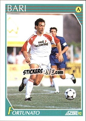 Cromo Daniele Fortunato - Italian League 1992 - Score