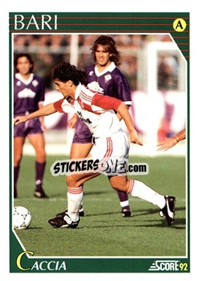 Sticker Nicola Caccia - Italian League 1992 n. 40 - Score