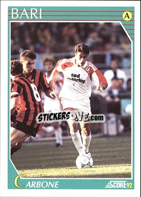Cromo Angelo Carbone - Italian League 1992 - Score