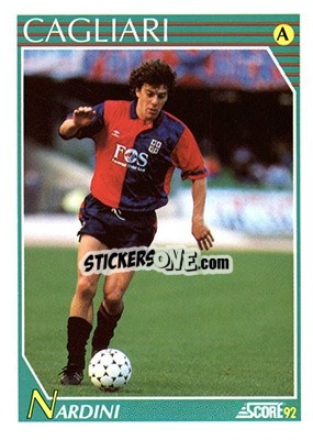 Sticker Mauro Nardini - Italian League 1992 - Score