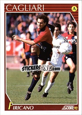 Cromo Aldo Firicano - Italian League 1992 - Score