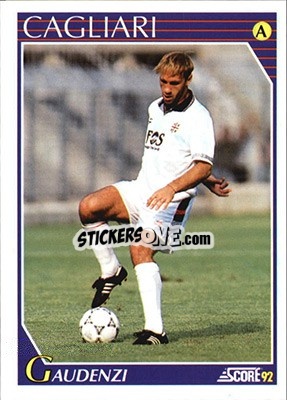 Sticker Gianluca Gaudenzi - Italian League 1992 n. 53 - Score