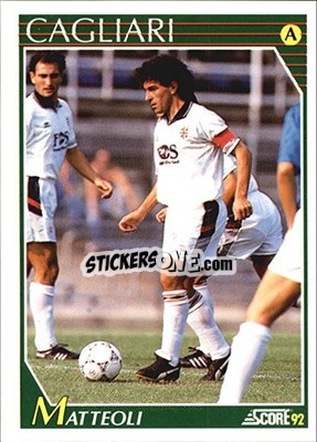 Sticker Gianfranco Matteoli - Italian League 1992 - Score