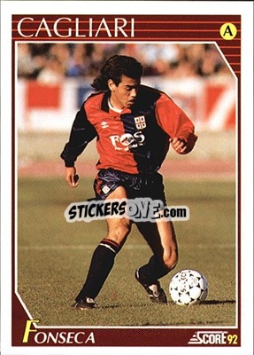 Cromo Caris Daniel Fonseca - Italian League 1992 - Score