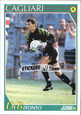 Cromo Nicola Di Bitonto - Italian League 1992 - Score
