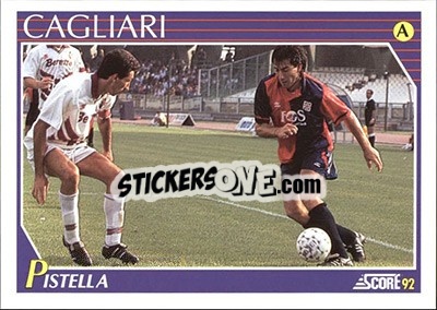 Sticker Andrea Pistella - Italian League 1992 n. 60 - Score
