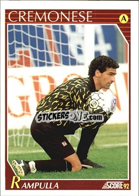 Sticker Michelangelo Rampulla - Italian League 1992 n. 61 - Score