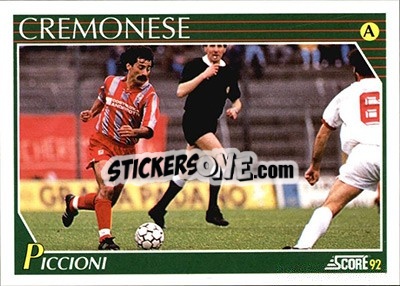 Sticker Enrico Piccioni - Italian League 1992 n. 64 - Score