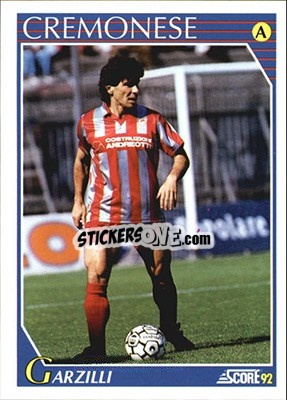 Sticker Felice Garzilli - Italian League 1992 - Score