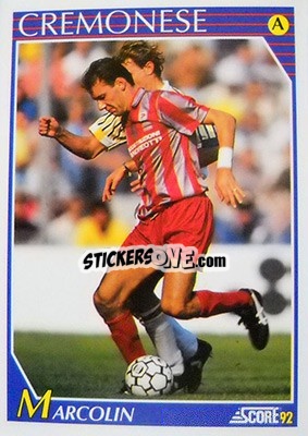 Cromo Dario Marcolin - Italian League 1992 - Score