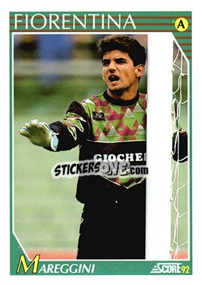 Cromo Gian Matteo Mareggini - Italian League 1992 - Score