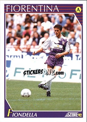 Sticker Massimiliano Fiondella - Italian League 1992 - Score