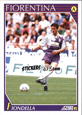 Sticker Massimiliano Fiondella - Italian League 1992 n. 77 - Score