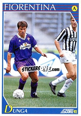 Figurina Dunga - Italian League 1992 - Score