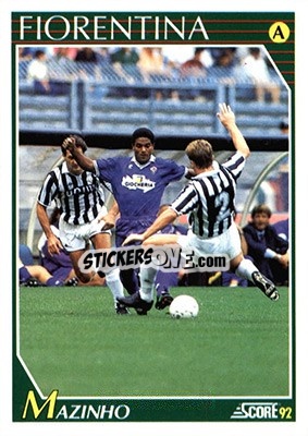 Sticker Mazinho - Italian League 1992 n. 82 - Score