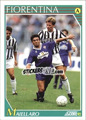 Sticker Pietro Maiellaro - Italian League 1992 - Score