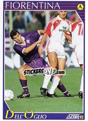 Sticker Antonio Dell'Oglio - Italian League 1992 - Score