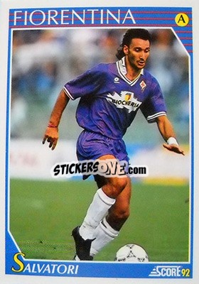 Cromo Stefano Salvatori - Italian League 1992 - Score