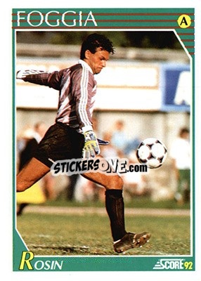 Sticker Mauro Rosin - Italian League 1992 - Score