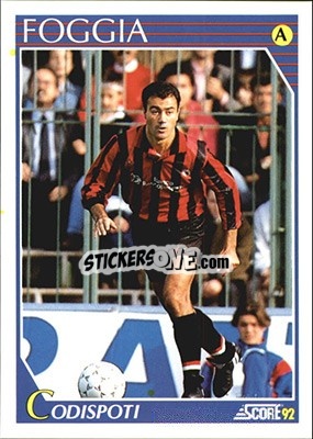 Sticker Maurizio Codispoti - Italian League 1992 n. 93 - Score