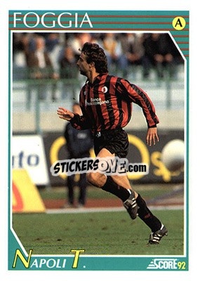 Sticker Tommaso Napoli - Italian League 1992 - Score