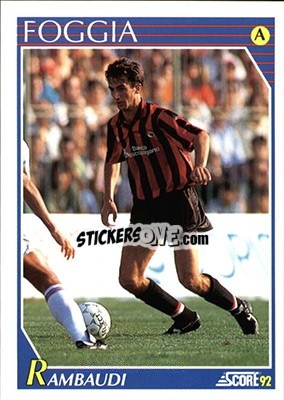 Cromo Roberto Rambaudi - Italian League 1992 - Score