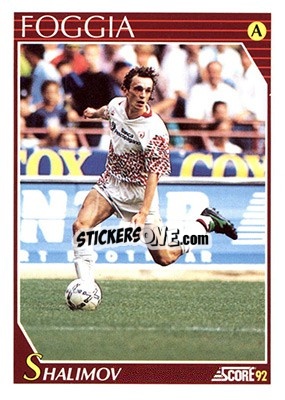 Sticker Igor Shalimov - Italian League 1992 n. 98 - Score